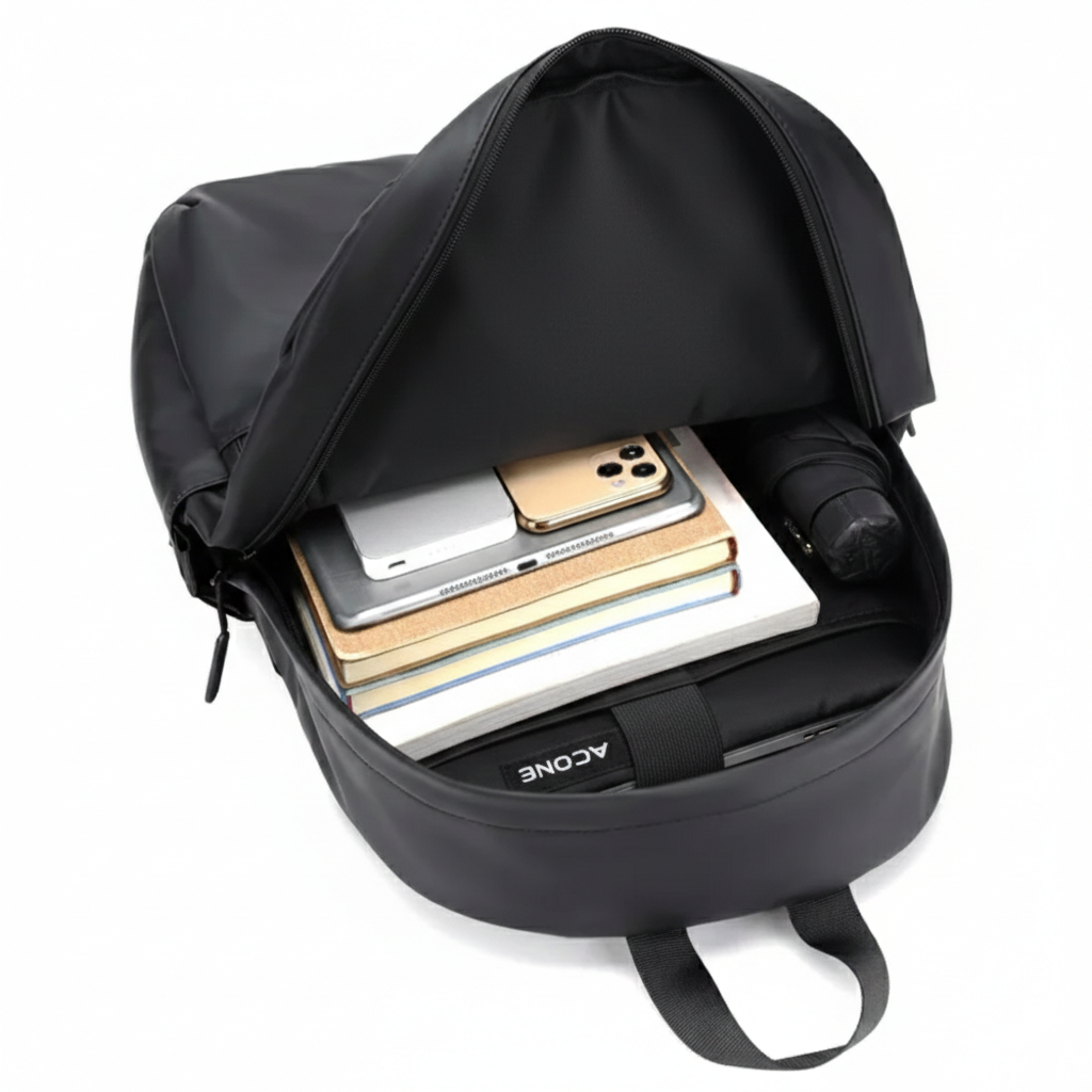 Sac à Dos Business Minimaliste - Protection PC 15.6" - Noir Mat