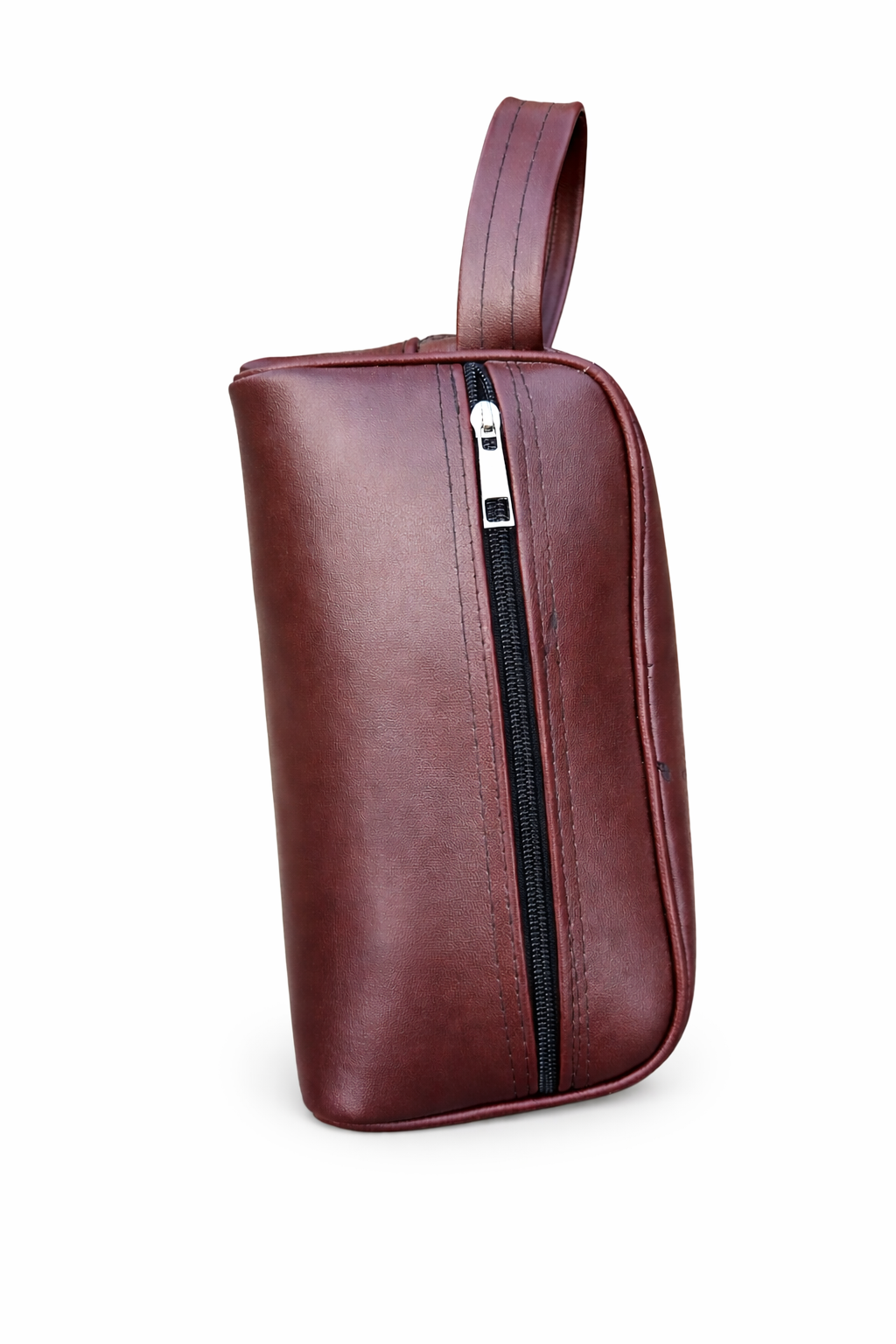 Pochette Signature "Gentlemen "Finition Cuir Grainé Noir